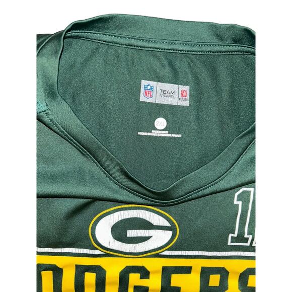Greenbay Packers Football Shirt Men's 2XL NFL Team Apparel Rodgers #12 - Picture 4 of 11